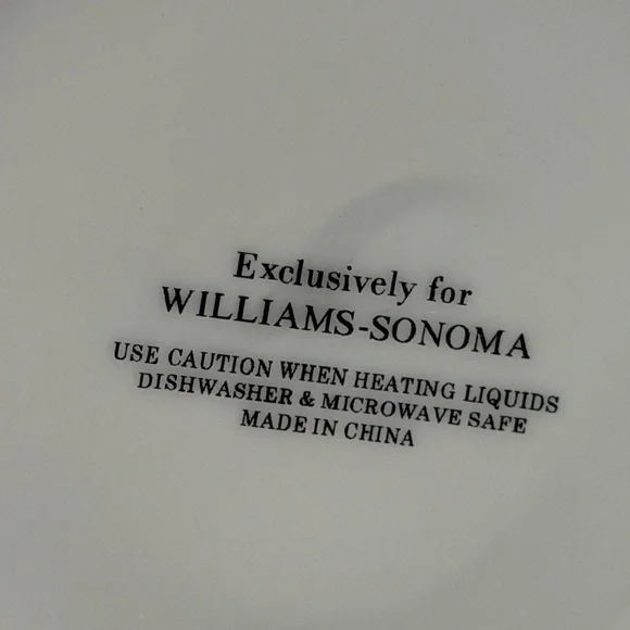 Williams Sonoma Black White Porcelain Monogram Letter Initial Mug “ F" - Picture 2 of 5